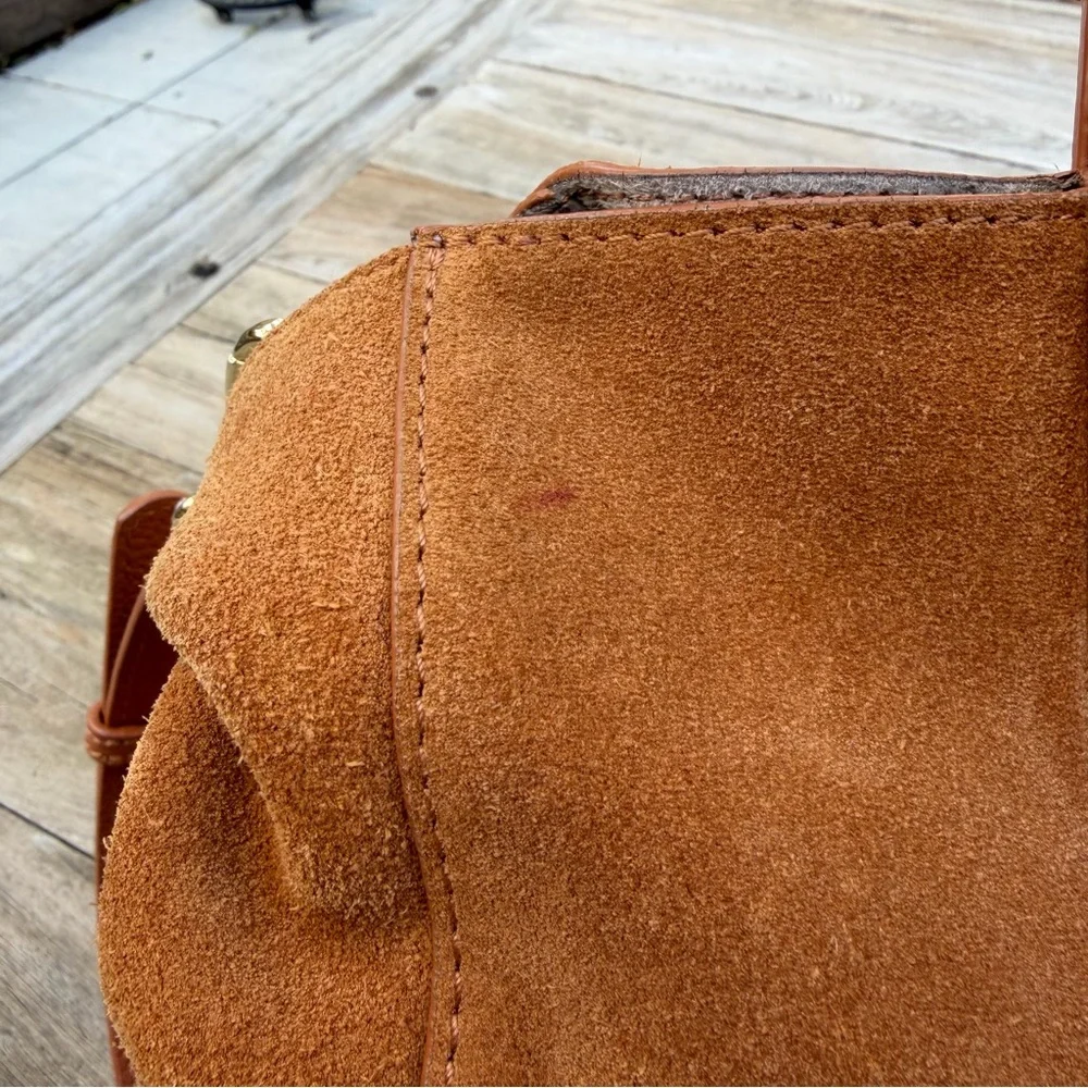 Anthropologie TMRW Studio‎ Antonio Suede Leather Crossbody Tote